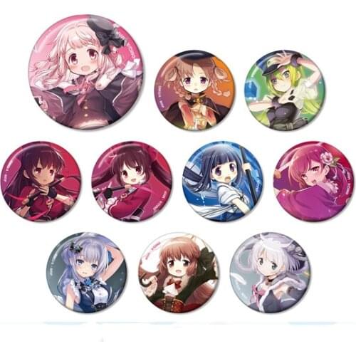 58mm Animation Puella Magi Madoka Magica Round Iron Brooch Badges Buttons Icons