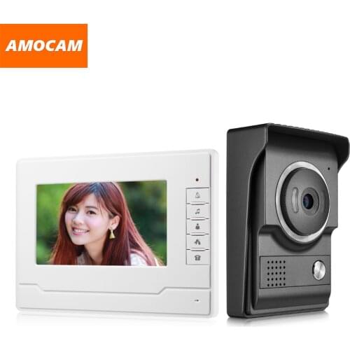 7 inch Monitor Video Intercom Door Phone Doorbell system Video interphone system for Home villa 1-IR camera 1- LCD screen