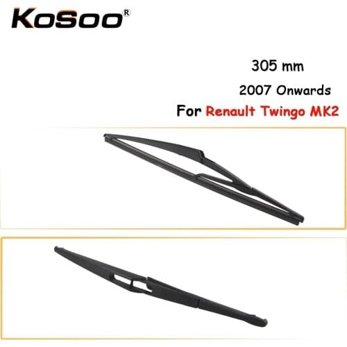 KOSOO Auto Rear Car Wiper Blade For Renault Twingo MK2,305mm 2007 Onwards Rear Window Windshield Wiper Blades Arm,Car Accessorie