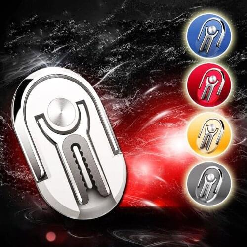 Car Phone Holder Ring Stand Rotating Ring Car Holder Lily BLACK