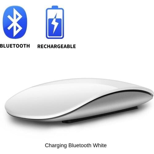 Bluetooth5.0 Wireless Arc Touch Magic Mouse Ergonomic Ultra Thin Rechargeable Mouse Optical Mause For Apple Mice