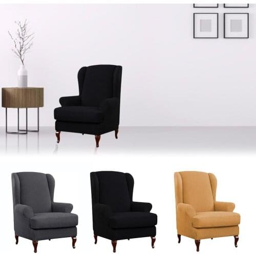 Stool Cover and Cushion Cover Wing Chair Cover Armchair Cover Elastic Cover Slipcover