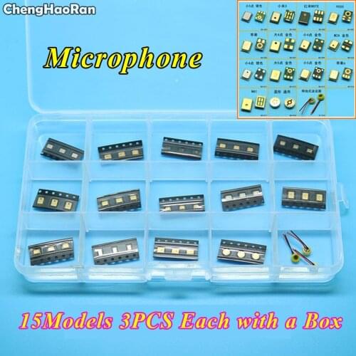 ChengHaoRan 15Models Microphone Mic Inner Receiver Repair Part For Most Brand Cellphone Common Universal Compatible