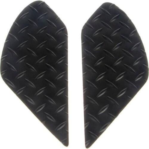 Black Motorcycle Rubber Gas Fuel Tank Traction Knee Pad Decal Protector Sticker for Ducati Dlavel Models