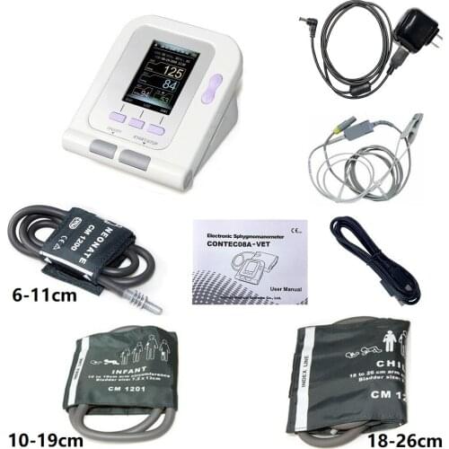 Electronic Sphygmomanometer Digital Blood Pressure Veterinary Vet Use Monitor CONTEC08A Pets Dog Cat