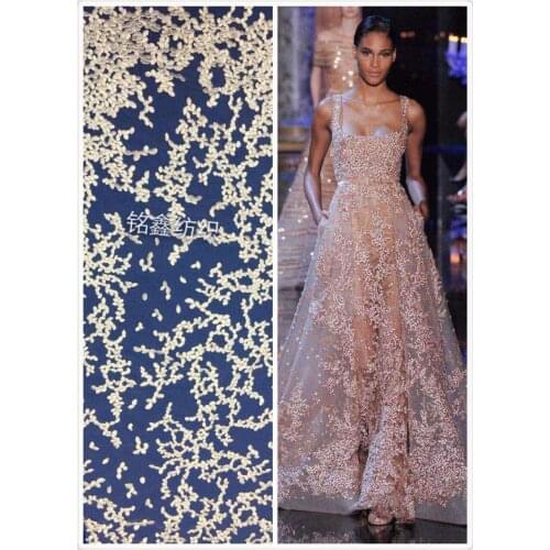 SYJ-5168 flower nice french embroidery tulle mesh lace for wedding/evening dress/party,ship all over the world