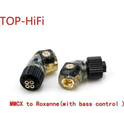 TOP-HiFi Headphone Plug for H24 Roxanne 24 Iriver AK R03 AKR02 UM PP6 to MMCX/0.78mm Female Converter Adapter with bass control