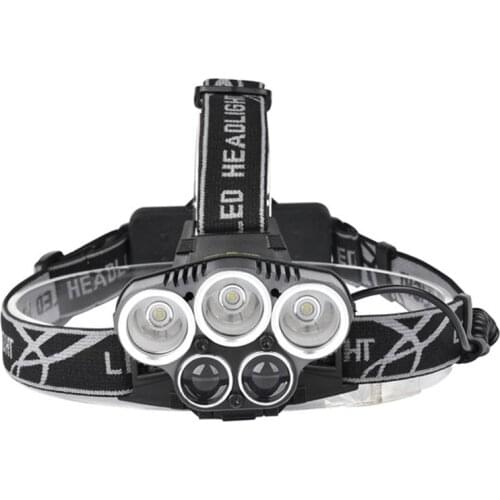 Jutien high power 8000 lumens led 18650 lithium usb headlamp for fishing