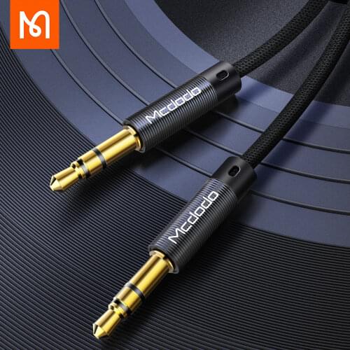 Mcdodo 3.5mm Jack Audio Cable Jack 3.5mm Male to Male Aux Cable for Samsung S10 Car Headphone Cable Auxiliary Speaker
