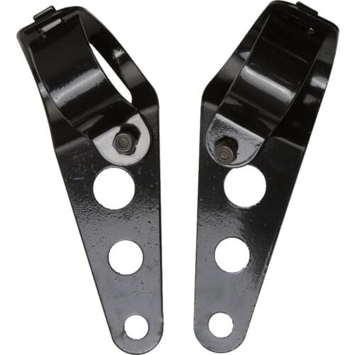 Motorcycle Flat Black Head Light Bracket Mount Cafe Racer Ear 31mm-43mm Fit for Honda Kawasaki Suzuki Yamaha