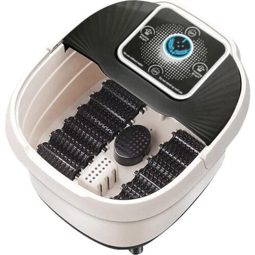 Automatic Foot Spa Foot Bath Massager Corn Rollers Foot Barrel Heating Infrared Foot Soaker Relieve Relax Feet US Plug