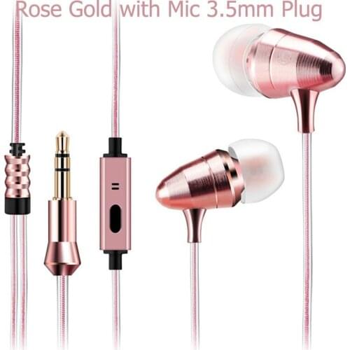 Magic Cool D04 Bullet Metal Headphone Game Sport Wired Headphone HiFi Subwoofer In-Ear Headphones