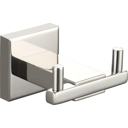 Stainless steel bathroom hook double hook toilet towel hook door back hook clothes hook coat hook