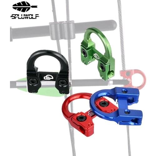 New Archery Metal D Ring Bowstring Safety Rope for Compound Bow Release Buckle Aid Hunting