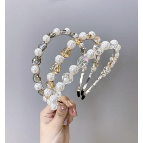 Baroque High grade plus pearls Hair Hoop Headband Hairband for Women Girls elegant sweet Hair Band Hair Accessories