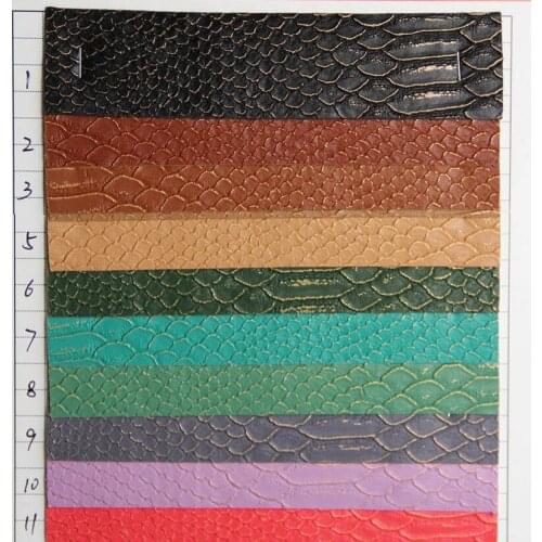 Semi PU leather fabric material Classic matte leather for handbags and luggage grain Snake faux Snake grain