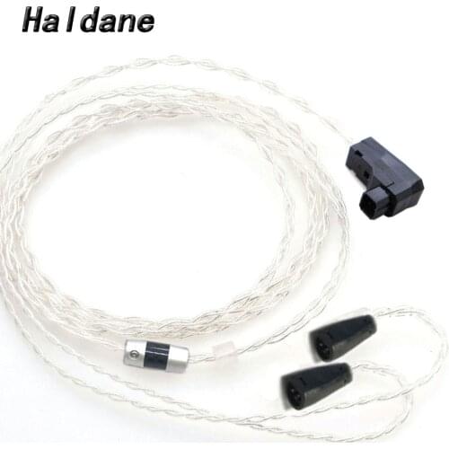 Haldane HIFI RSA/ALO Balanced 7N OCC Silver Plated Headphone Upgrade Replacement Cable for IE8 IE8i IE80 IE80s Headphones 1.2m