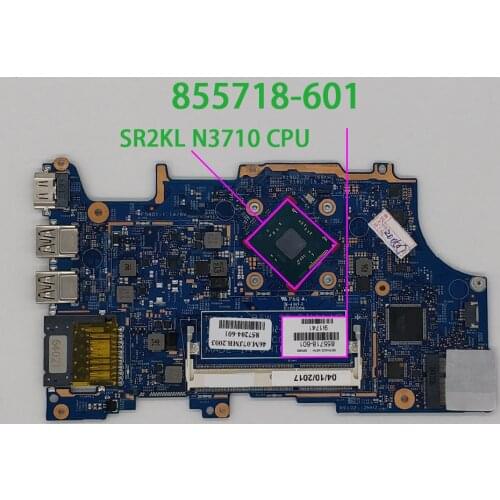 855718-601 855718-001 UMA w N3710 CPU for HP Pavilion x360 14-a 15-a 11-u Series NoteBook PC Laptop Motherboard