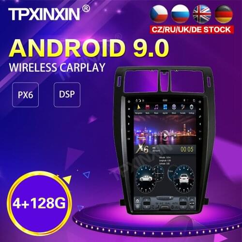 PX6 IPS Android 9.0 4+128G Tesla Style Car Radio For TOYOTA CROWN 13th 2009-2014 GPS Navi Stereo Recoder Head Unit DSP Carplay