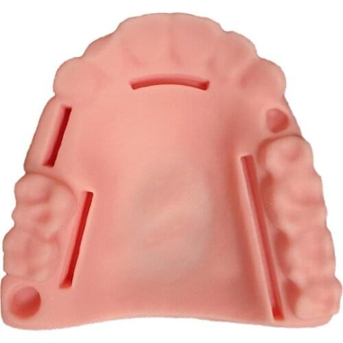 Oral suture training module with a silicone tooth model for training medical students