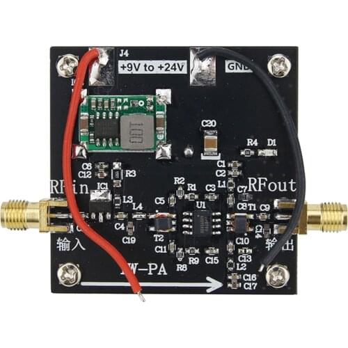 Wishcolor New 1W-PA RF Power Amplifier 10M-2000MHz 1W HF FM VHF UHF Amplifier FM Transmit Broadband RF Power Amp