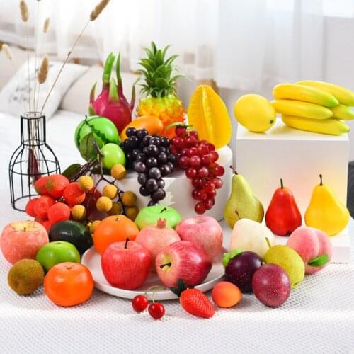 1PC Artificial Fruit Simulation Lemon Fruit Ornament Photography Props Kitchen Wedding Fake Lemon Home Decoration Supplies