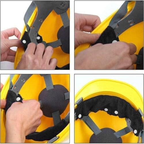 1PC Summer Selling Beat The Heat Heat Dissipating Snap-on Helmet hard For Safety hat Belt Sweatband Inner Sweat W6Y6