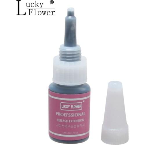 New 10pcs 15ml strong sticky eyelash glue No stimulus no odor black eyelash extension glue