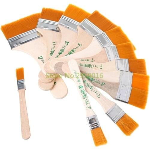 12Pcs/Set Wooden Oil Painting Brush Artists Acrylic Oil Paint Brushes Tool Art Supply 12 sizes C26