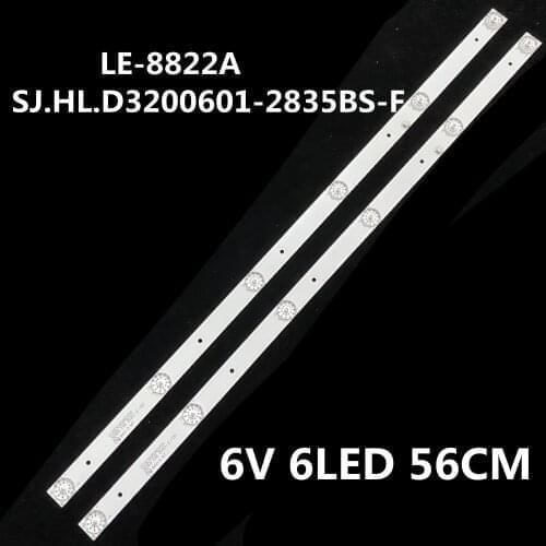 4Pieces/lot FOR LE-8822A M32D-1 LCD TV backlight bar CC02320D562V04 6LED 56cm 6V 100%NEW