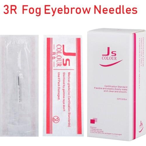 50 pcs 3R needles for manual pen Semi permanent makeup manual fog pen needle microblading eyebrow pen needles-C0