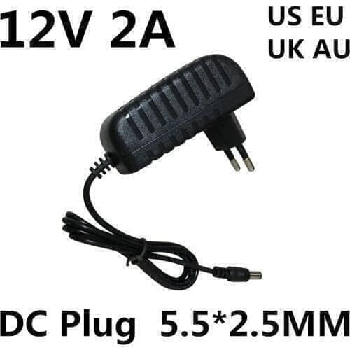DC 12V 2A Power Supply Adaptor 12V Security Professional Converter EU / US / UK / AU Adapter For CCTV Camera CCTV system