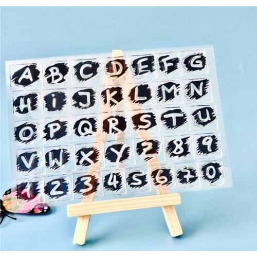 Alphabet Silicone Clear Stamps for Scrapbooking DIY Album Card Decoration Embossing Folder Craft Rubber Stamp Molds 2019 new