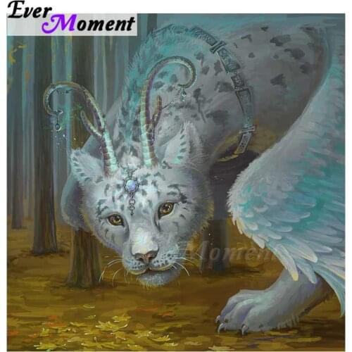 Ever Moment Diamond Painting Leopard Picture Of Rhinestone Full Square Drill Decoration For Home Diamond Embroidery ASF1441