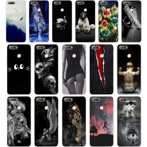B Soft Silicon TPU Phone case For Huawei Honor 7c case 5.7"inch cover for honor 7 a pro cover transparent protective shell