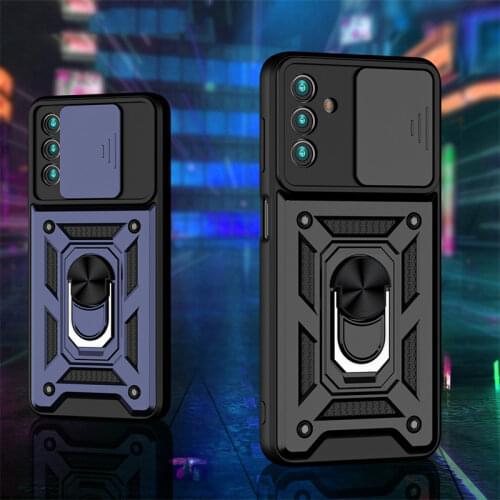 Slide Camera Lens Protector Cover For Samsung A21S A11 A51 A71 A31 A02S A50 A30 A10 M10 M62 A01 Core Shockproof Ring Holder Case