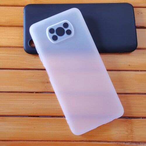 For Xiaomi Pocophone Poco X3 NFC Case Soft TPU Slim Matte protective back cover case for xiaomi poco x3 x3nfc full cover shell