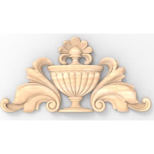 Decor Applique 3d Model Relief STL Digital 3D Print File for CNC Carving 3D Printer - European Home decoration Carving woodwork