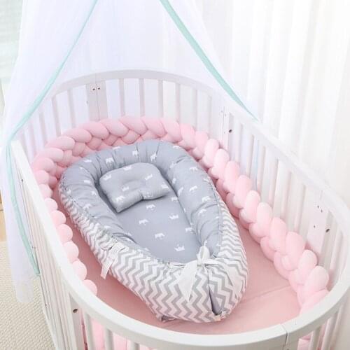 Hot Selling Cotton Crib Bed for Newborns Comfortable and Safe Uterus Bionic Bed Portable Removable and Washable Baby Cribs