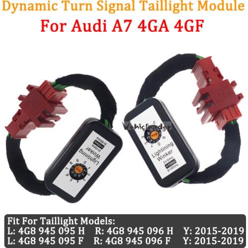 Dynamic Turn Signal Indicator Taillight Add-on Module Wire Harness A7095H For Audi A7 4GA 4GF Sportback 2015-2019 LED Taillight