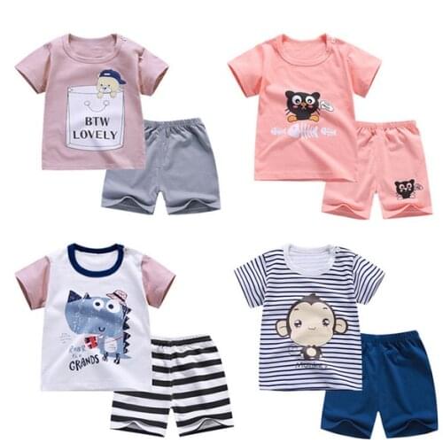 Designer Baby Boy Clothes Sport Clothing Tracksuit Active Striped Tshirt +shorts Toddler Clothing Sets