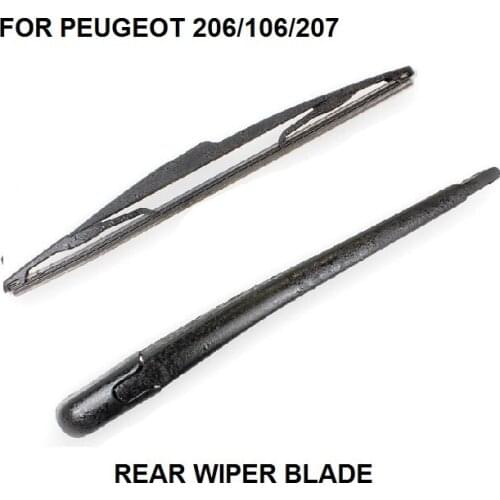 FOR PEUGEOT 207 HATCHBACK 350MM REAR WINDSCREEN WIPER ARM + BLADE KIT 2006