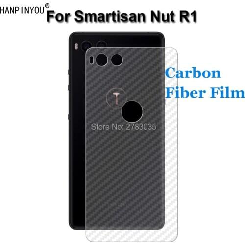 For Smartisan Nut R1 6.17" New Durable 3D Anti-fingerprint Carbon Fiber Back Film Rear Screen Protector (Not Tempered Glass)