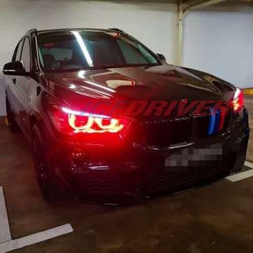 Icedriver for BMW X3 Angel Eyes DRL RGB multicolor LED boards daytime running lights Red Blue Demon Eye LED Angel Eye 2017-2019
