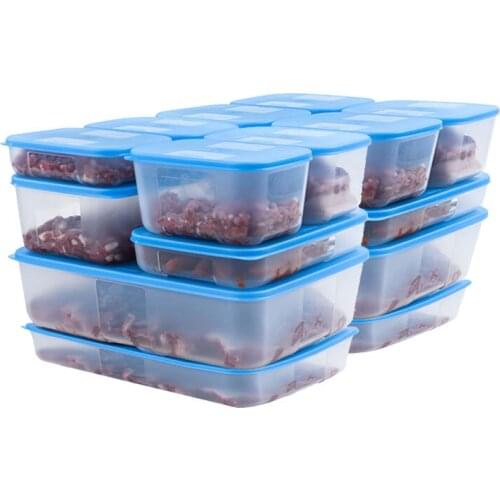 Frozen Crisper 16-Piece Refrigerator Can Be Frozen Dumplings Box Storage Box Set Counter Authentic