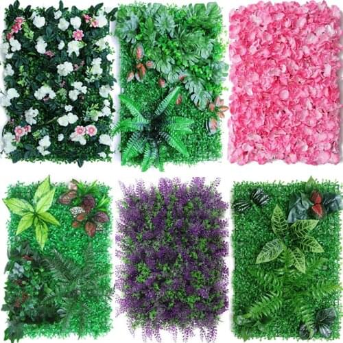 60*40cm Artificial Plant Lawn DIY Background Wall Simulation Grass Leaf lawn wedding carpet Home Decor grass carpet Turf Office