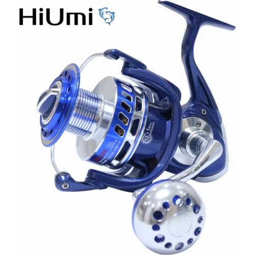 HiUmi 30KG Power Drag Saltiga Spinning Reels 6000 7000 8000 9000 10000 Heavy Duty Sea Fishing Boat Fishing Jigging Fishing Reel