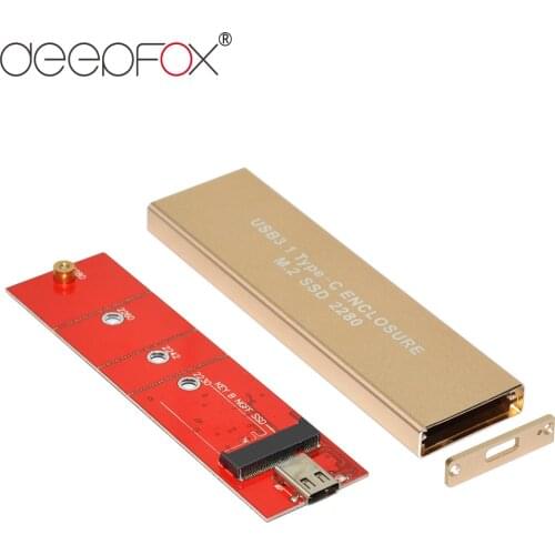 DeepFox USB 3.1 Type C to M.2 NGFF PCI-E PCI-E B/M or B-key SSD Enclosure For E431 E531 X240 Y410P Y510P