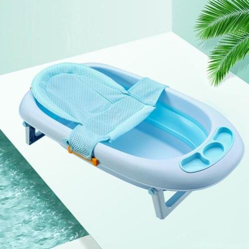 Newborn Baby Bath Tub Pad T Shape Baby Infant Bath Tub Float Mat Mesh Cloth Soft Antiskid Bathing Seat Pad Cushion baby supplies