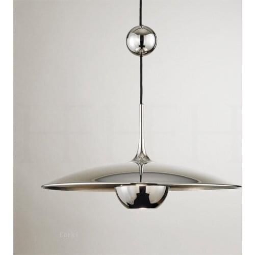 Nordic Creative Height Adjustable Pulley UFO Pendant Lights Postmodern Living Room Restaurant Designer Model Room Hanging Lamp